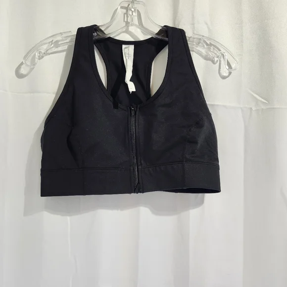Fabletics Size Medium On-the-go Zip Impact Sports Bra - Picture 2 of 8